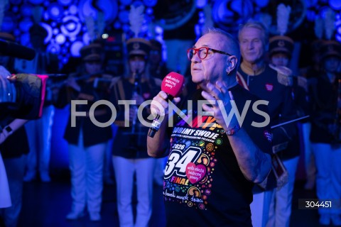  25.01.2026 WARSZAWA<br />34. FINAL WIELKIEJ ORKIESTRY SWIATECZNEJ POMOCY<br />N/Z JERZY JUREK OWSIAK<br /> 