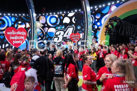  25.01.2026 WARSZAWA<br />34. FINAL WIELKIEJ ORKIESTRY SWIATECZNEJ POMOCY<br />N/Z STUDIO WOSP<br /> 