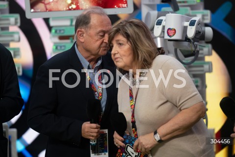  25.01.2026 WARSZAWA<br />34. FINAL WIELKIEJ ORKIESTRY SWIATECZNEJ POMOCY<br />N/Z BOHDAN MARUSZEWSKI LIDIA NIEDZIEDZKA OWSIAK<br /> 