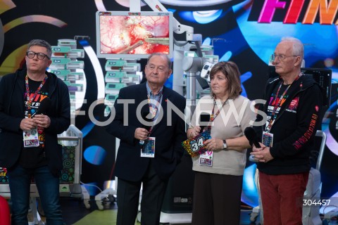  25.01.2026 WARSZAWA<br />34. FINAL WIELKIEJ ORKIESTRY SWIATECZNEJ POMOCY<br />N/Z BOHDAN MARUSZEWSKI LIDIA NIEDZIEDZKA OWSIAK PIOTR BURCZYNSKI<br /> 