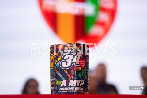  25.01.2026 WARSZAWA<br />34. FINAL WIELKIEJ ORKIESTRY SWIATECZNEJ POMOCY<br />N/Z PUSZKA FINALOWA<br /> 