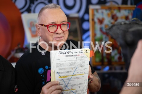  25.01.2026 WARSZAWA<br />34. FINAL WIELKIEJ ORKIESTRY SWIATECZNEJ POMOCY<br />N/Z JERZY JUREK OWSIAK<br /> 