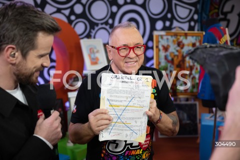  25.01.2026 WARSZAWA<br />34. FINAL WIELKIEJ ORKIESTRY SWIATECZNEJ POMOCY<br />N/Z JERZY JUREK OWSIAK<br /> 