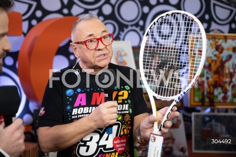  25.01.2026 WARSZAWA<br />34. FINAL WIELKIEJ ORKIESTRY SWIATECZNEJ POMOCY<br />N/Z JERZY JUREK OWSIAK<br /> 