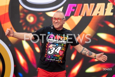  25.01.2026 WARSZAWA<br />34. FINAL WIELKIEJ ORKIESTRY SWIATECZNEJ POMOCY<br />N/Z JERZY JUREK OWSIAK<br /> 