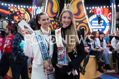  25.01.2026 WARSZAWA<br />34. FINAL WIELKIEJ ORKIESTRY SWIATECZNEJ POMOCY<br />N/Z MAJA KLAJDA MAJA TODD<br /> 