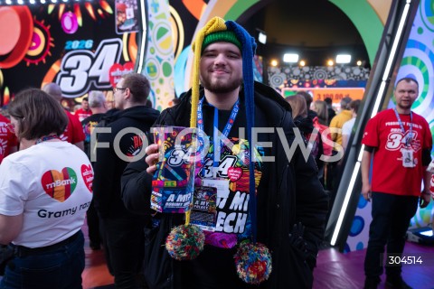  25.01.2026 WARSZAWA<br />34. FINAL WIELKIEJ ORKIESTRY SWIATECZNEJ POMOCY<br />N/Z WOLONATRIUSZ<br /> 