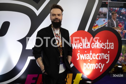  25.01.2026 WARSZAWA<br />34. FINAL WIELKIEJ ORKIESTRY SWIATECZNEJ POMOCY<br />N/Z SZYMON CHWALISZ<br /> 