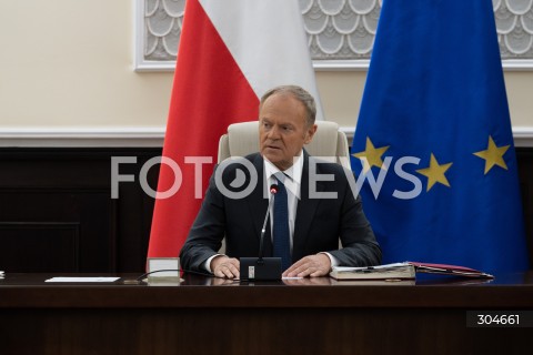  27.01.2026 WARSZAWA<br />POSIEDZENIE RADY MINISTROW<br />N/Z PREMIER DONALD TUSK<br />FOT. MARCIN BANASZKIEWICZ / FOTONEWS  