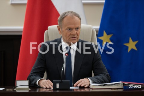  27.01.2026 WARSZAWA<br />POSIEDZENIE RADY MINISTROW<br />N/Z PREMIER DONALD TUSK<br />FOT. MARCIN BANASZKIEWICZ / FOTONEWS  