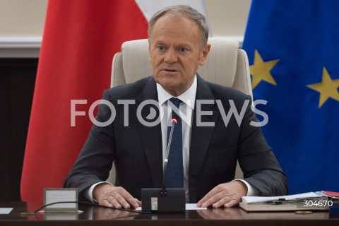  27.01.2026 WARSZAWA<br />POSIEDZENIE RADY MINISTROW<br />N/Z PREMIER DONALD TUSK<br />FOT. MARCIN BANASZKIEWICZ / FOTONEWS  