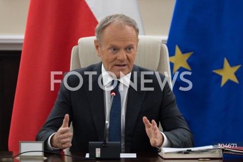  27.01.2026 WARSZAWA<br />POSIEDZENIE RADY MINISTROW<br />N/Z PREMIER DONALD TUSK<br />FOT. MARCIN BANASZKIEWICZ / FOTONEWS  