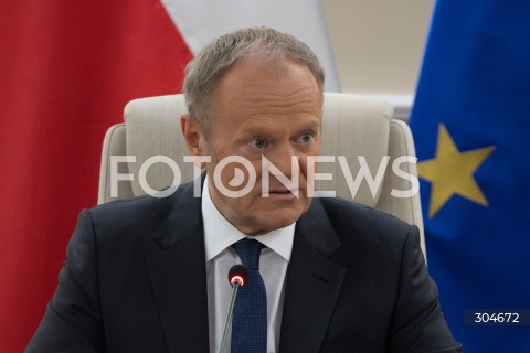  27.01.2026 WARSZAWA<br />POSIEDZENIE RADY MINISTROW<br />N/Z PREMIER DONALD TUSK<br />FOT. MARCIN BANASZKIEWICZ / FOTONEWS  