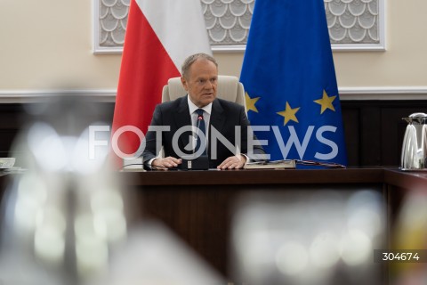  27.01.2026 WARSZAWA<br />POSIEDZENIE RADY MINISTROW<br />N/Z PREMIER DONALD TUSK<br />FOT. MARCIN BANASZKIEWICZ / FOTONEWS  
