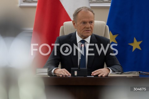  27.01.2026 WARSZAWA<br />POSIEDZENIE RADY MINISTROW<br />N/Z PREMIER DONALD TUSK<br />FOT. MARCIN BANASZKIEWICZ / FOTONEWS 