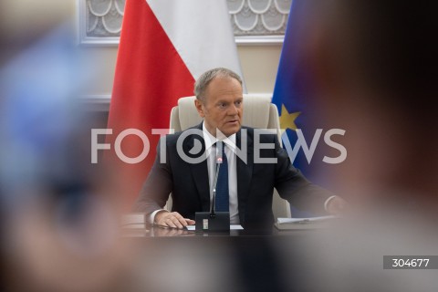  27.01.2026 WARSZAWA<br />POSIEDZENIE RADY MINISTROW<br />N/Z PREMIER DONALD TUSK<br />FOT. MARCIN BANASZKIEWICZ / FOTONEWS  