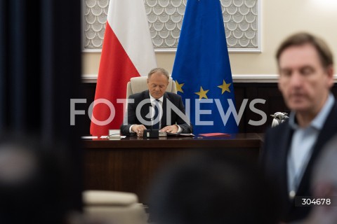  27.01.2026 WARSZAWA<br />POSIEDZENIE RADY MINISTROW<br />N/Z PREMIER DONALD TUSK<br />FOT. MARCIN BANASZKIEWICZ / FOTONEWS  