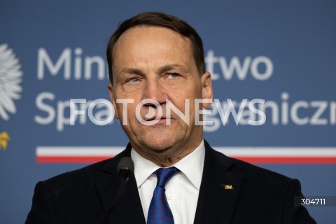  30.01.2026 WARSZAWA<br />KONFERENCJA PRASOWA RADOSLAWA SIKORSKIEGO Z MINISTREM SPRAW ZAGRANICZNYCH LUKSEMBURGA XAVIEREM BETTELEM<br /><br />PRESS CONFERENCE OF RADOSLAW SIKORSKI WITH THE MINISTER OF FOREIGN AFFAIRS OF LUXEMBOURG XAVIER BETTEL<br />N/Z RADOSLAW SIKORSKI<br />FOT. MARCIN BANASZKIEWICZ / FOTONEWS  