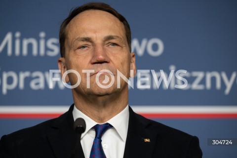  30.01.2026 WARSZAWA<br />KONFERENCJA PRASOWA RADOSLAWA SIKORSKIEGO Z MINISTREM SPRAW ZAGRANICZNYCH LUKSEMBURGA XAVIEREM BETTELEM<br /><br />PRESS CONFERENCE OF RADOSLAW SIKORSKI WITH THE MINISTER OF FOREIGN AFFAIRS OF LUXEMBOURG XAVIER BETTEL<br />N/Z RADOSLAW SIKORSKI<br />FOT. MARCIN BANASZKIEWICZ / FOTONEWS  