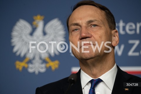  30.01.2026 WARSZAWA<br />KONFERENCJA PRASOWA RADOSLAWA SIKORSKIEGO Z MINISTREM SPRAW ZAGRANICZNYCH LUKSEMBURGA XAVIEREM BETTELEM<br /><br />PRESS CONFERENCE OF RADOSLAW SIKORSKI WITH THE MINISTER OF FOREIGN AFFAIRS OF LUXEMBOURG XAVIER BETTEL<br />N/Z RADOSLAW SIKORSKI<br />FOT. MARCIN BANASZKIEWICZ / FOTONEWS  