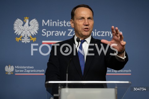  30.01.2026 WARSZAWA<br />KONFERENCJA PRASOWA RADOSLAWA SIKORSKIEGO Z MINISTREM SPRAW ZAGRANICZNYCH LUKSEMBURGA XAVIEREM BETTELEM<br /><br />PRESS CONFERENCE OF RADOSLAW SIKORSKI WITH THE MINISTER OF FOREIGN AFFAIRS OF LUXEMBOURG XAVIER BETTEL<br />N/Z RADOSLAW SIKORSKI<br />FOT. MARCIN BANASZKIEWICZ / FOTONEWS  