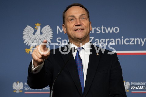  30.01.2026 WARSZAWA<br />KONFERENCJA PRASOWA RADOSLAWA SIKORSKIEGO Z MINISTREM SPRAW ZAGRANICZNYCH LUKSEMBURGA XAVIEREM BETTELEM<br /><br />PRESS CONFERENCE OF RADOSLAW SIKORSKI WITH THE MINISTER OF FOREIGN AFFAIRS OF LUXEMBOURG XAVIER BETTEL<br />N/Z RADOSLAW SIKORSKI<br />FOT. MARCIN BANASZKIEWICZ / FOTONEWS  