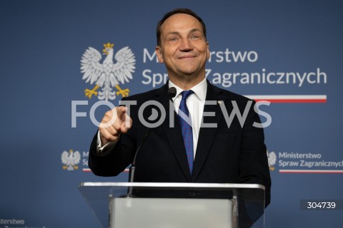  30.01.2026 WARSZAWA<br />KONFERENCJA PRASOWA RADOSLAWA SIKORSKIEGO Z MINISTREM SPRAW ZAGRANICZNYCH LUKSEMBURGA XAVIEREM BETTELEM<br /><br />PRESS CONFERENCE OF RADOSLAW SIKORSKI WITH THE MINISTER OF FOREIGN AFFAIRS OF LUXEMBOURG XAVIER BETTEL<br />N/Z RADOSLAW SIKORSKI<br />FOT. MARCIN BANASZKIEWICZ / FOTONEWS  