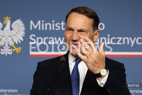  30.01.2026 WARSZAWA<br />KONFERENCJA PRASOWA RADOSLAWA SIKORSKIEGO Z MINISTREM SPRAW ZAGRANICZNYCH LUKSEMBURGA XAVIEREM BETTELEM<br /><br />PRESS CONFERENCE OF RADOSLAW SIKORSKI WITH THE MINISTER OF FOREIGN AFFAIRS OF LUXEMBOURG XAVIER BETTEL<br />N/Z RADOSLAW SIKORSKI<br />FOT. MARCIN BANASZKIEWICZ / FOTONEWS  