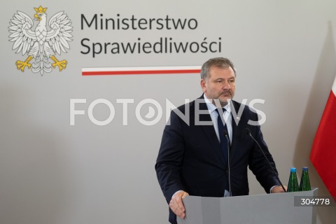  06.02.2026 WARSZAWA<br />KONFERENCJA PRASOWA MINISTRA SPRAWIEDLIWOSCI WALDEMARA ZURKA<br />N/Z WALDEMAR ZUREK<br />FOT. MARCIN BANASZKIEWICZ / FOTONEWS  