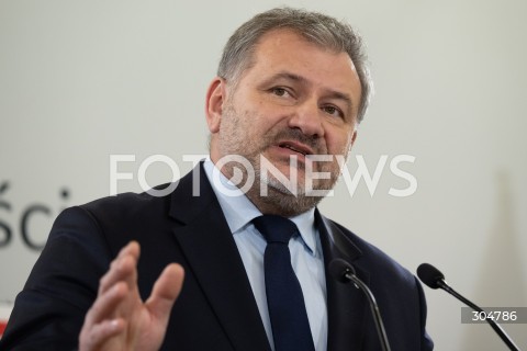 Konferencja prasowa ministra sprawiedliwości Waldemara Żurka w Warszawie