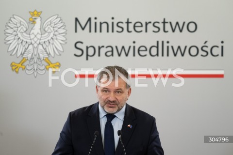  06.02.2026 WARSZAWA<br />KONFERENCJA PRASOWA MINISTRA SPRAWIEDLIWOSCI WALDEMARA ZURKA<br />N/Z WALDEMAR ZUREK<br />FOT. MARCIN BANASZKIEWICZ / FOTONEWS  