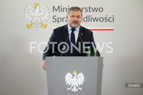  06.02.2026 WARSZAWA<br />KONFERENCJA PRASOWA MINISTRA SPRAWIEDLIWOSCI WALDEMARA ZURKA<br />N/Z WALDEMAR ZUREK<br />FOT. MARCIN BANASZKIEWICZ / FOTONEWS  