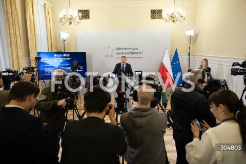  06.02.2026 WARSZAWA<br />KONFERENCJA PRASOWA MINISTRA SPRAWIEDLIWOSCI WALDEMARA ZURKA<br />N/Z WALDEMAR ZUREK<br />FOT. MARCIN BANASZKIEWICZ / FOTONEWS  