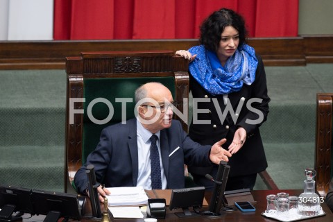  13.02.2026 WARSZAWA SEJM <br />POSIEDZENIE SEJMU RP<br />N/Z WLODZIMIERZ CZARZASTY ANNA MARIA ZUKOWSKA<br /> 