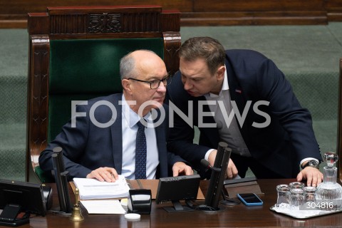  13.02.2026 WARSZAWA SEJM <br />POSIEDZENIE SEJMU RP<br />N/Z WLODZIMIERZ CZARZASTY TOMASZ TRELA<br /> 