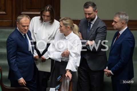  13.02.2026 WARSZAWA SEJM <br />POSIEDZENIE SEJMU RP<br />N/Z DONALD TUSK MONIKA WIELICHOWSKA BARBARA NOWACKA WLADYSLAW KOSINIAK KAMYSZ KRZYSZTOF GAWKOWSKI<br /> 