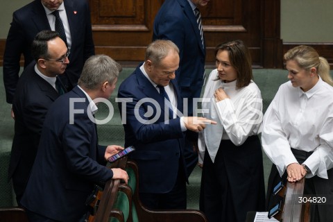  13.02.2026 WARSZAWA SEJM <br />POSIEDZENIE SEJMU RP<br />N/Z DONALD TUSK MONIKA WIELICHOWSKA BARBARA NOWACKA<br /> 