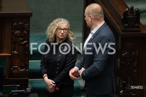  13.02.2026 WARSZAWA SEJM <br />POSIEDZENIE SEJMU RP<br />N/Z KATARZYNA KOTULA WITOLD ZEMBACZYNSKI<br /> 
