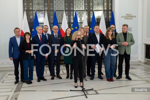  13.02.2026 WARSZAWA SEJM <br />POSIEDZENIE SEJMU RP<br />N/Z POSLOWIE LEWICY KONFERENCJA PRASOWA<br /> 