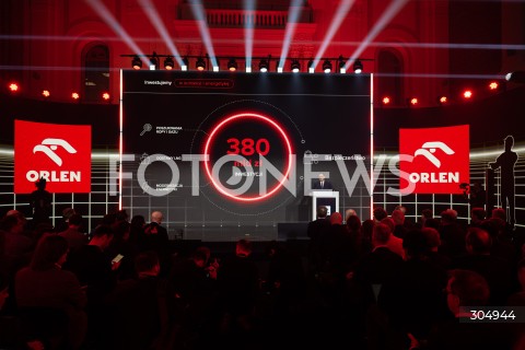 Konferencja prasowa Orlen w Warszawie
