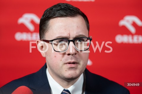  16.02.2026 WARSZAWA<br />KONFERENCJA PRASOWA ORLEN<br />N/Z MILOSZ MOTYKA<br /> 