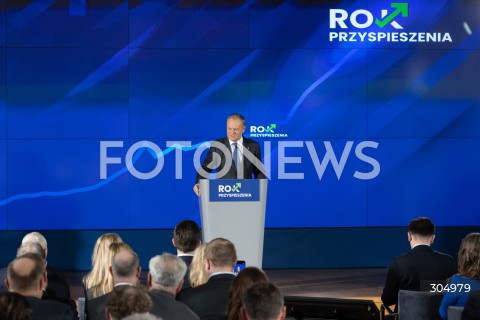  18.02.2026 WARSZAWA<br />KONFERENCJA POLSKA ROK PRZYSPIESZENIA<br />N/Z PREMIER DONALD TUSK<br />FOT. MARCIN BANASZKIEWICZ/FOTONEWS  