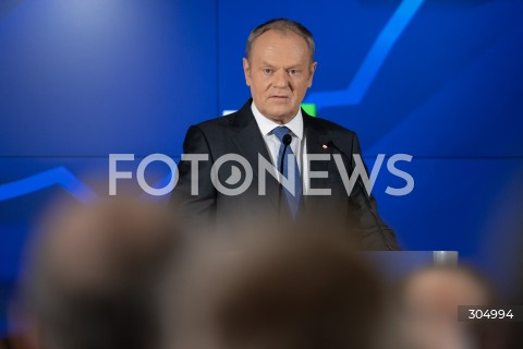  18.02.2026 WARSZAWA<br />KONFERENCJA POLSKA ROK PRZYSPIESZENIA<br />N/Z PREMIER DONALD TUSK<br />FOT. MARCIN BANASZKIEWICZ/FOTONEWS  