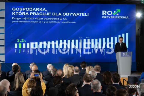  18.02.2026 WARSZAWA<br />KONFERENCJA POLSKA ROK PRZYSPIESZENIA<br />N/Z ANDRZEJ DOMANSKI<br />FOT. MARCIN BANASZKIEWICZ/FOTONEWS  