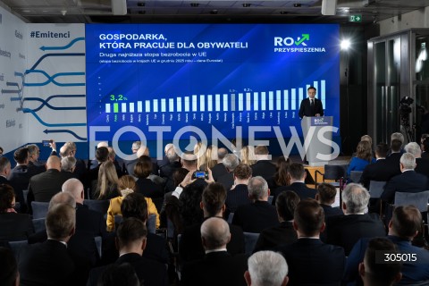  18.02.2026 WARSZAWA<br />KONFERENCJA POLSKA ROK PRZYSPIESZENIA<br />N/Z ANDRZEJ DOMANSKI<br />FOT. MARCIN BANASZKIEWICZ/FOTONEWS  