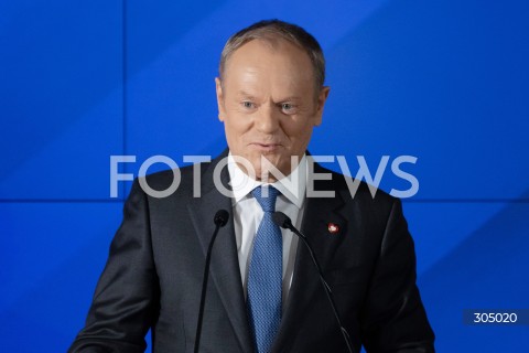  18.02.2026 WARSZAWA<br />KONFERENCJA POLSKA ROK PRZYSPIESZENIA<br />N/Z PREMIER DONALD TUSK<br />FOT. MARCIN BANASZKIEWICZ/FOTONEWS  