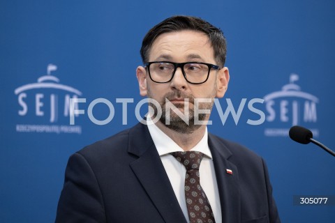  23.02.2026 WARSZAWA<br />KONFERENCJA PRASOWA EUROPOSLOW PIS<br />N/Z DANIEL OBAJTEK<br />FOT. MARCIN BANASZKIEWICZ/FOTONEWS  