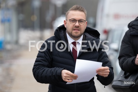  23.02.2026 WARSZAWA<br />KONFERENCJA PRASOWA TOBIASZA BOCHENSKIEGO<br />N/Z JACEK OZDOBA<br />FOT. MARCIN BANASZKIEWICZ/FOTONEWS  