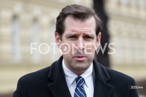  23.02.2026 WARSZAWA<br />KONFERENCJA PRASOWA TOBIASZA BOCHENSKIEGO<br />N/Z TOBIASZ BOCHENSKI<br />FOT. MARCIN BANASZKIEWICZ/FOTONEWS  