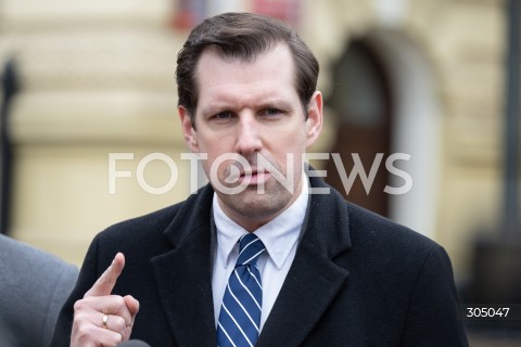  23.02.2026 WARSZAWA<br />KONFERENCJA PRASOWA TOBIASZA BOCHENSKIEGO<br />N/Z TOBIASZ BOCHENSKI<br />FOT. MARCIN BANASZKIEWICZ/FOTONEWS  